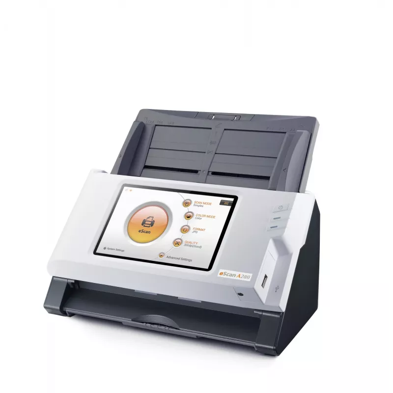 Plustek eScan A280 Essential ADF-Scanner 600 x 600 DPI A4 Schwarz, Weiß