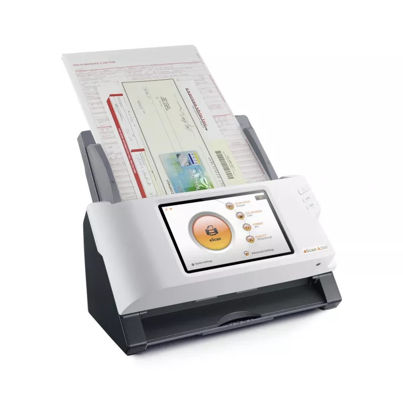 Plustek eScan A280 Essential ADF-Scanner 600 x 600 DPI A4 Schwarz, Weiß