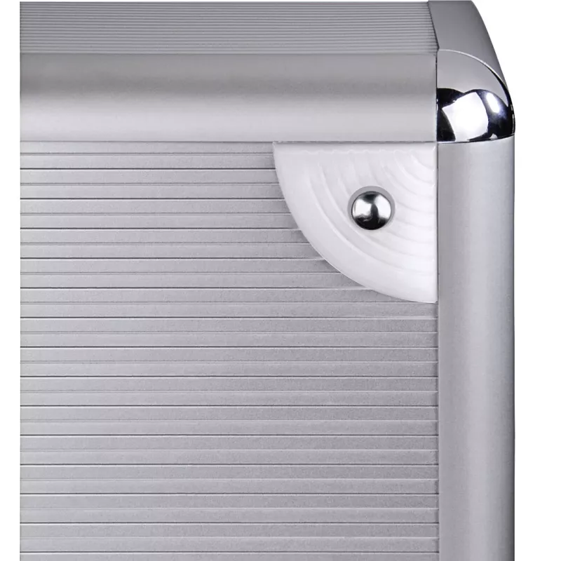 Hama 00181435 Aufbewahrungskoffer Microgroove Schallplattenkoffer Silber