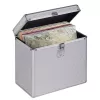 Hama 00181435 Aufbewahrungskoffer Microgroove Schallplattenkoffer Silber