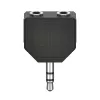 Audio-Splitter Hama 00305036 Schwarz 3,5 mm auf 2 x 3,5 mm