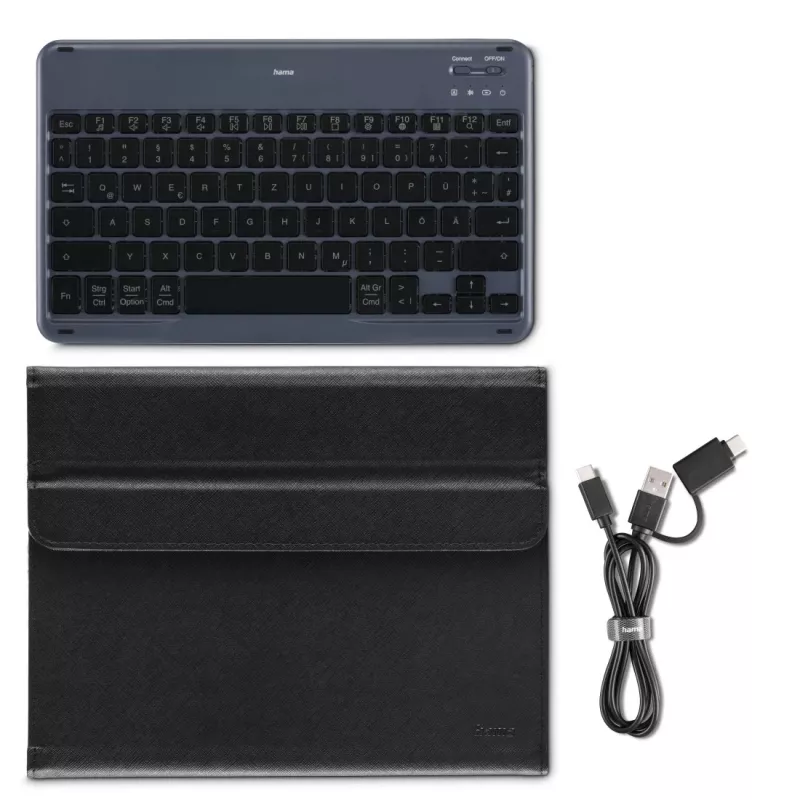 Hama Travel 500 27,9 cm (11 Zoll) Folio Schwarz, Grau