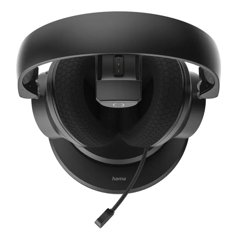 Hama BT-900 Headset Kabelgebunden & Kabellos Head-band Büro/Callcenter USB Typ-C Bluetooth Ladestation Schwarz