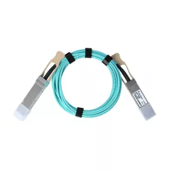 BlueOptics InfiniBand/Glasfaserkabel QSFP56 – 5 m, Aqua-Farbe