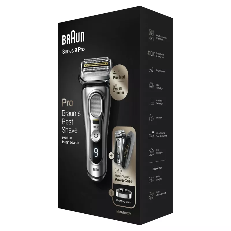 Braun Series 9 Pro 81744531 Herrenrasierer Folienrasierer Trimmer Silber