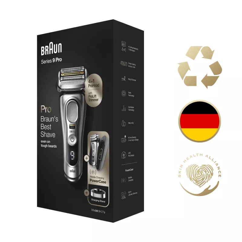 Braun Series 9 Pro 81744531 Herrenrasierer Folienrasierer Trimmer Silber