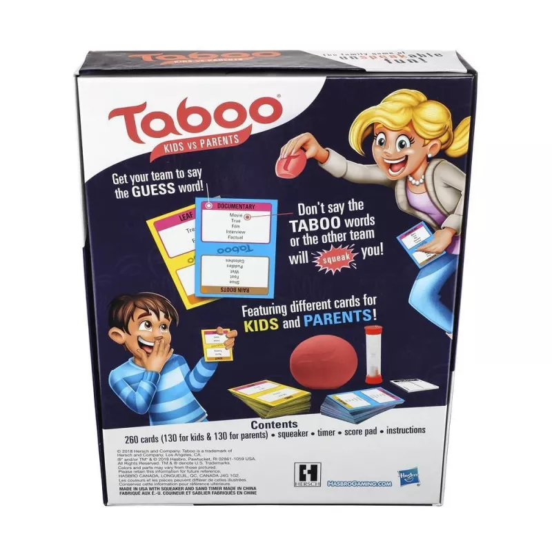Hasbro Taboo Kids vs. Parents, 8 yr(s), Familienspiel
