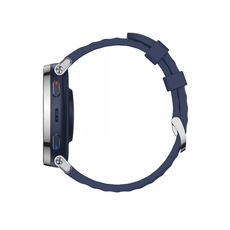 Smartwatch Amazfit W2558GL2N — 1,32 Zoll (3,35 cm) AMOLED 466×466 px, GPS, 365 mAh, Silikonarmband (blau)