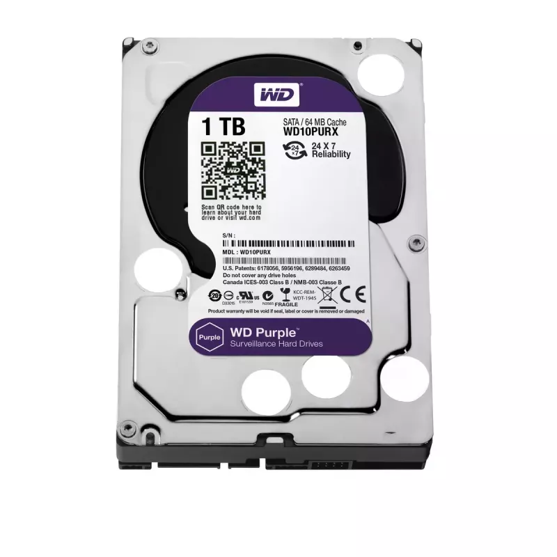HDD Western Digital 1000 GB 3,5 Zoll Serial ATA III WD10PURX