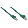 Intellinet Netzwerk-Patchkabel, Cat6, 2m, Grün, Kupfer, U/UTP, PVC, RJ45, vergoldete Kontakte, rastnasenschutz, Knickschutz, lebenslange Garantie