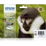 Epson Monkey Multipack 4-Farben T0895 DURABrite Ultra Tinte, Schwarz, Cyan, Magenta, Gelb, 5,8 ml, 3,5 ml, 1 Stk., Mehrfachpackung