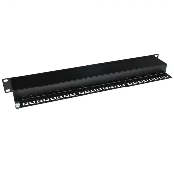 ACT Patchpanel CAT5E geschirmt 24 Ports mit Abdeckung