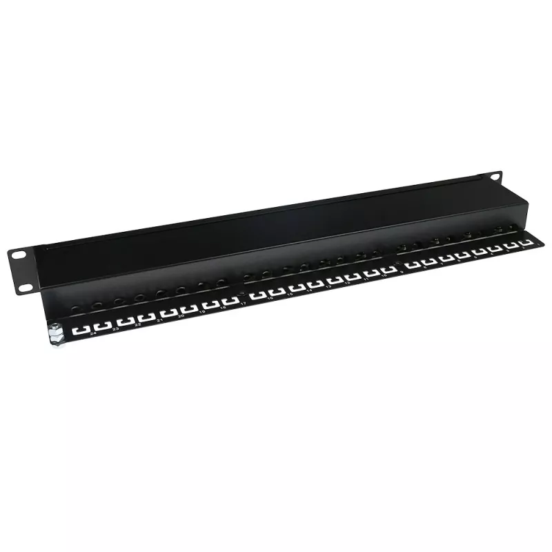 ACT Patchpanel CAT5E geschirmt 24 Ports mit Abdeckung