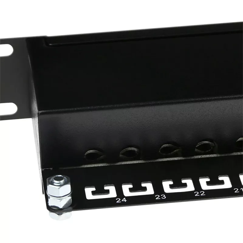 ACT Patchpanel CAT5E geschirmt 24 Ports mit Abdeckung