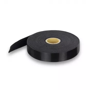 ACT Hook & Loop Kabelbinder 15 mm, Hook & Loop Kabelbinder, Nylon, Polypropylen (PP), Schwarz, 10000 mm, 22 mm, 165 mm