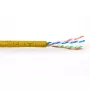 Patchkabel ACT CAT6A U/UTP PVC 305 m Gelb