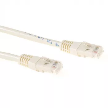 ACT Elfenbein 30 Meter U/UTP CAT6 Patchkabel mit RJ45-Steckern