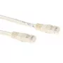ACT Elfenbein 30 Meter U/UTP CAT6 Patchkabel mit RJ45-Steckern