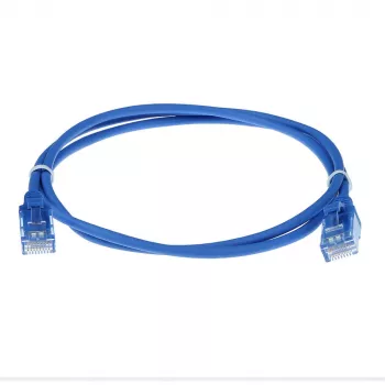 ACT Blau 7 Meter LSZH U/UTP CAT6 Datacenter Slimline Patchkabel mit RJ45-Steckern