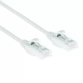 ACT Weiß 0,25 m LSZH U/UTP CAT6 Rechenzentrums-Slimline-Patchkabel rastnasenschutz mit RJ45-Steckern