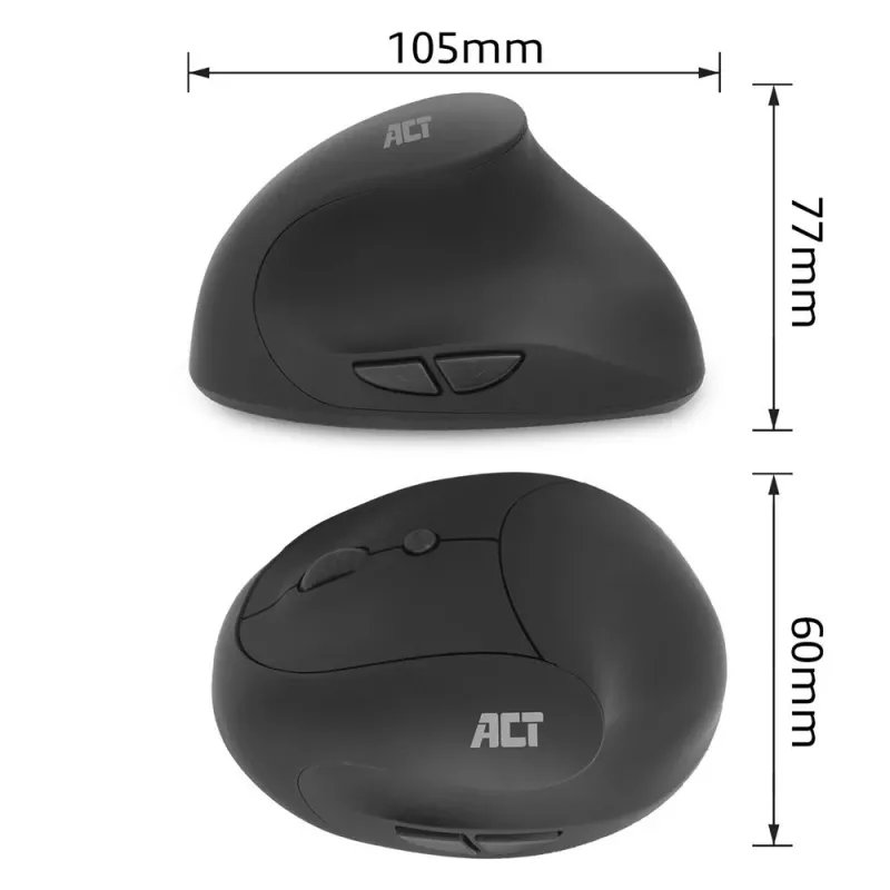 Maus ACT kabellose ergonomische Maus 1600 DPI RF kabellos
