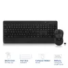 ACT kabelloses Tastatur-Maus-Set (Qwerty), leiser Klick, umweltfreundlich, aus recycelten Materialien