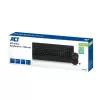 ACT kabelloses Tastatur-Maus-Set (Qwerty), leiser Klick, umweltfreundlich, aus recycelten Materialien