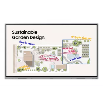 Samsung WE65FX interaktives Whiteboard 165,1 cm (65 Zoll) 3840 x 2160 Pixel Touchscreen Grau HDMI