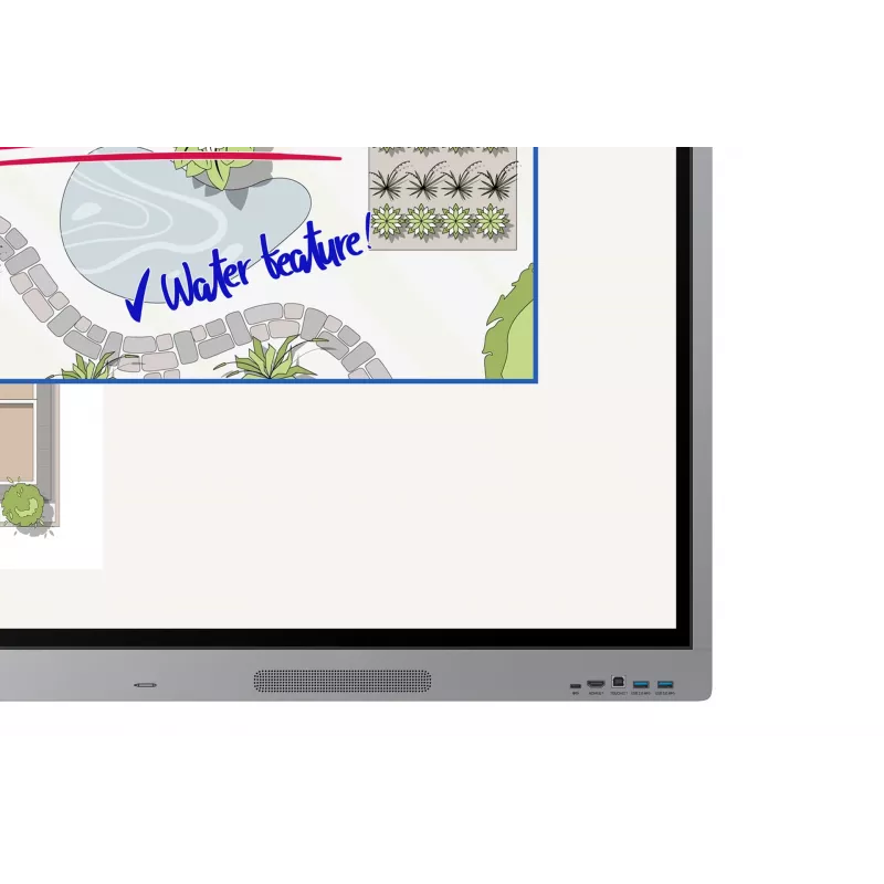Samsung WE65FX interaktives Whiteboard 165,1 cm (65 Zoll) 3840 x 2160 Pixel Touchscreen Grau HDMI