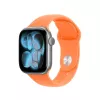 Band Apple 42mm Clementine Sport Band S/M — Orange, Handgelenk 130–180 mm