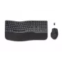 HP 680 Comfort Dual-Mode Tastatur-Maus-Set, Full-Size (100%), Kabellos, RF Wireless + Bluetooth, QWERTY, Schwarz, Maus enthalten