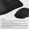 HP 680 Comfort Dual-Mode Tastatur-Maus-Set, Full-Size (100%), Kabellos, RF Wireless + Bluetooth, QWERTY, Schwarz, Maus enthalten