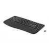 HP 680 Comfort Dual-Mode-Tastatur, Volle Größe (100%), Kabellos, RF Wireless + Bluetooth, QWERTY, Schwarz
