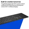 HP 490K Multi-Device Dual-Mode-Tastatur, Full-Size (100 %), kabellos, USB + Bluetooth, QWERTY, Schwarz