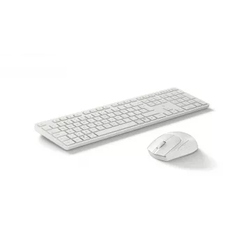 Tastatur-Maus-Set KINGSTON 490C — kabellose Full-Size-Tastatur (Plunger) mit RF- + Bluetooth-Maus, weiß