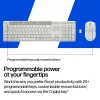 Tastatur-Maus-Set KINGSTON 490C — kabellose Full-Size-Tastatur (Plunger) mit RF- + Bluetooth-Maus, weiß