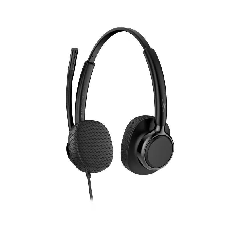 Kabelgebundenes Stereo-Headset HP Poly Mission 425 USB — Bulk, Gewicht 132 g