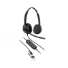 Kabelgebundenes Stereo-Headset HP Poly Mission 425 USB — Bulk, Gewicht 132 g