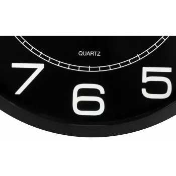 Wand-/Tischuhr Unilux 400094568 — Quarz, rund, schwarz, 57,5 cm Durchmesser, Batterie (AA)