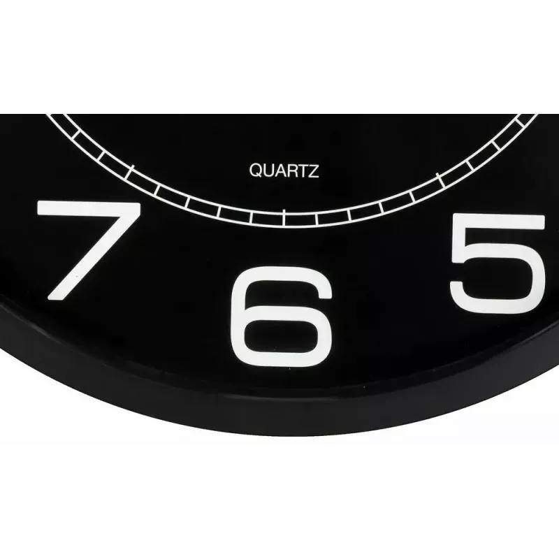 Wand-/Tischuhr Unilux 400094568 — Quarz, rund, schwarz, 57,5 cm Durchmesser, Batterie (AA)