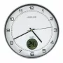 Wand-/Tischuhr Unilux 400094592 — Quarz, rund metallic silber, Ø 30 cm, Batterie AA/AAA