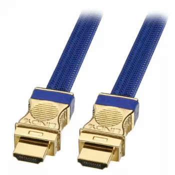 Lindy 3m Gold HDMI-Kabel HDMI Typ A (Standard) Blau