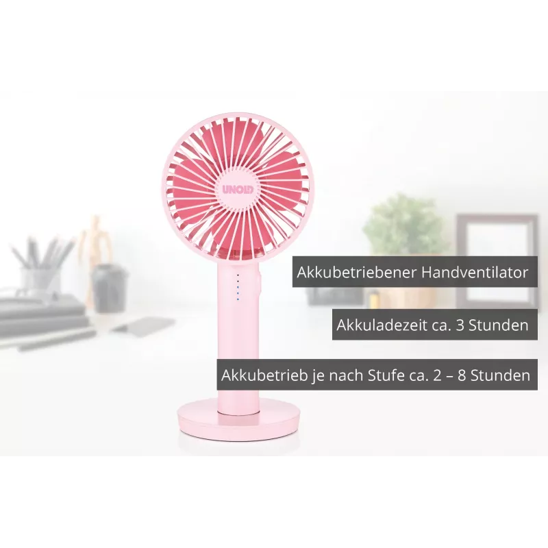 Unold Breezy II Pink 10 cm Handventilator