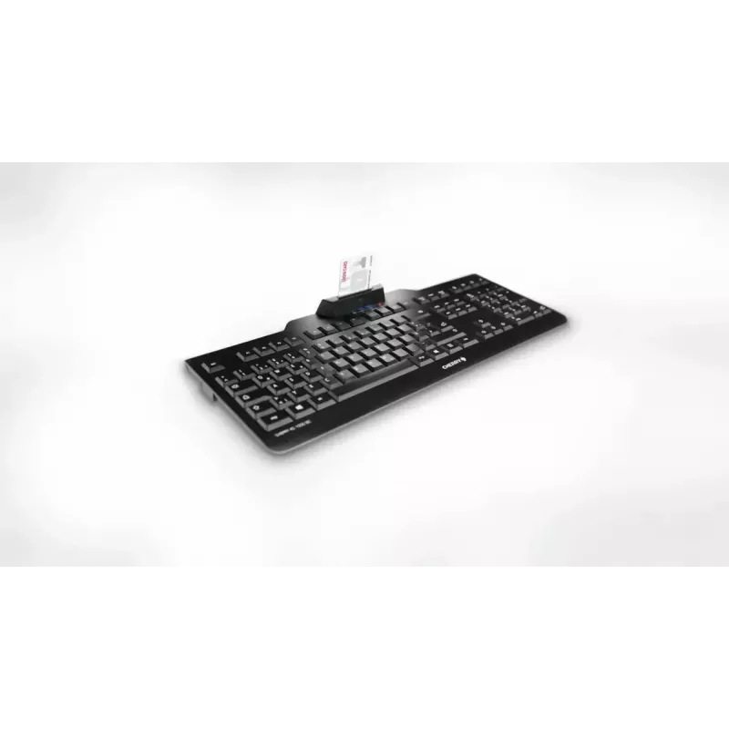 Kabelgebundenes Cherry CHERRY KC 1000 SC Full-Size USB-Tastatur, QWERTY, 109 Tasten, 1,8 m Kabel, schwarz
