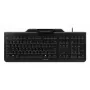 Kabelgebundenes Cherry CHERRY KC 1000 SC Full-Size USB-Tastatur, QWERTY, 109 Tasten, 1,8 m Kabel, schwarz