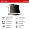 Displex PRIVACY SAFE abnehmbarer 2-Wege-Sichtschutzfilter für Laptop/Notebook (randlos) 14'' (16:10)