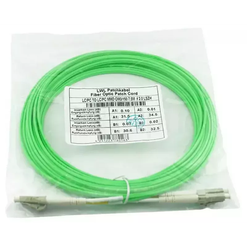 Glasfaserkabel BlueOptics SFP3131GU15MK LC OM5 15 m Grün