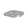 ICY BOX 7-in-1 USB Type-C DockingStation mit M.2 NVMe-Slot, SSD, Speicherkarte, M.2, 4 TB, USB 3.2 Gen 2 (3.1 Gen 2) Type-C, Silber, Aluminium