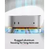 ICY BOX 7-in-1 USB Type-C DockingStation mit M.2 NVMe-Slot, SSD, Speicherkarte, M.2, 4 TB, USB 3.2 Gen 2 (3.1 Gen 2) Type-C, Silber, Aluminium