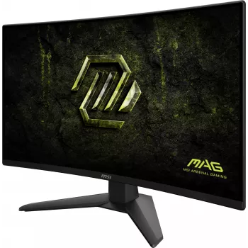 27 Zoll MSI MAG 274CF X24 gebogener Rapid-VA-Monitor, Full HD 1920×1080, 0,5 ms, 300 cd/m², VESA, schwarz